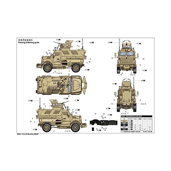 Trumpeter 000931 – Modèle en Plastique Kit, 1/16 US Maux Xpro mrap