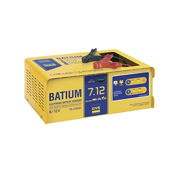 Chargeur de batterie GYS Batium 7.12, 1 pièce, 024496