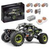 SDXFUWA 18002 Voiture descalade, Jouet de Bloc de Construction, Télécommande RC et APP Dual Control Série 4x4 Véhicule Tout-