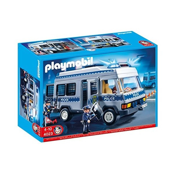 Playmobil - 4023 - Fourgon équipé et policiers