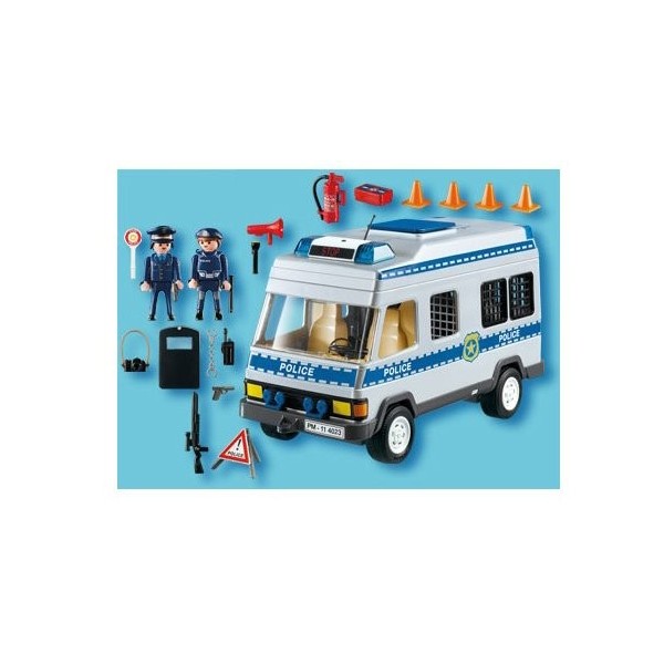 Playmobil - 4023 - Fourgon équipé et policiers