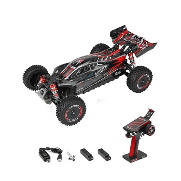 Goolsky WLtoys 124010 Voiture télécommandée 1/12 2.4GHz 55 KM/H Voiture Tout-Terrain à Grande Vitesse 4WD véhicule Cadeaux po