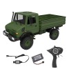JoyMate Camion militaire radiocommandé 1/12 3 CH - Modèle de véhicule pour la fête des enfants - Pour garçon RTR/vert armée 