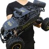 GLOYER Voiture RC à Grande échelle 1:12 Monster Truck Crawler Tout-Terrain avec phares, véhicule télécommandé 4WD Tout Terrai