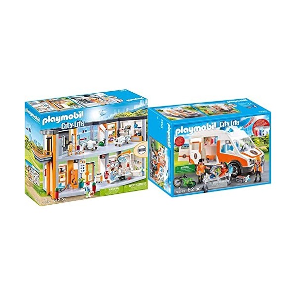 PLAYMOBIL 70190 Hôpital aménagé - City Life- Lhôpital - City Life Lhôpital