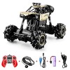 GLOYER 1/16 Alliage RC Stunt Car 4WD Mecanum Wheel 2.4GHz Off-Road RC Crawler Double Montre Induction Gesture Contrôle Drift 