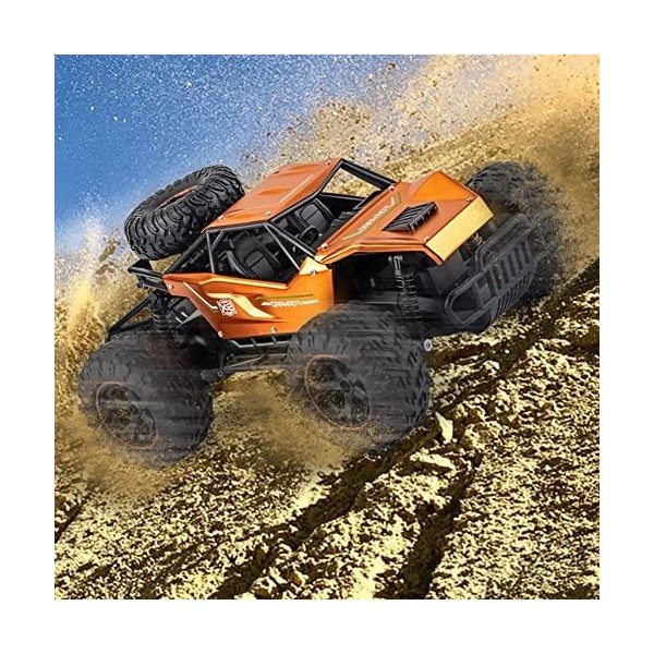 GLOYER RC Buggy 2.4G Véhicule RC Tout-Terrain en Alliage, Camion RC Tout-Terrain Absorbant Les Chocs, modèle de Voiture élect