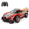 GLOYER Drift à Grande Vitesse 4WD GTR RC Crawler Car Tout-Terrain descalade avec Fonction de pulvérisation Véhicule RC 2,4 G