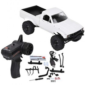 VGEBY Voiture sur chenilles RC, 2.4G 1/16 4WD Camion Tout-Terrain Pleine échelle télécommande à Quatre Roues Enfants Jouet de