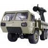 Camion Militaire RC, échelle 1:16 2.4G 6WD véhicule Tout-Terrain Lourd télécommande Pleine Proportion Jouet de Voiture de la