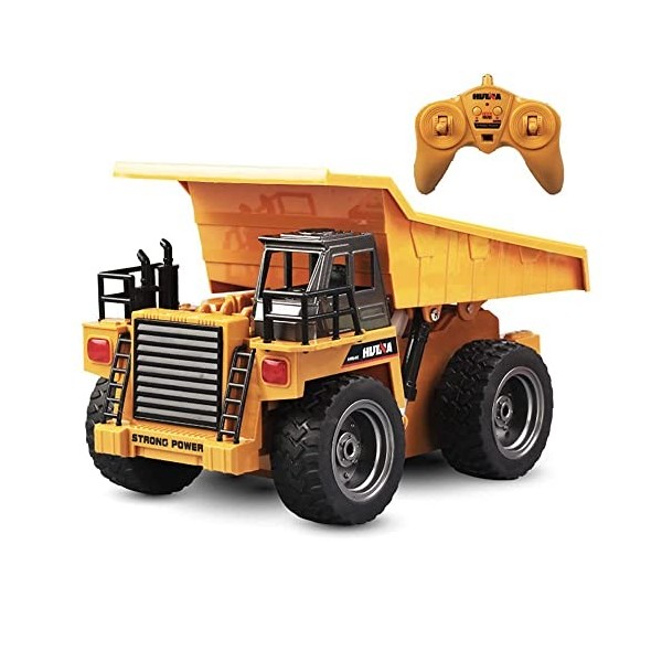 PRENDRE Télécommande Construction Camion À Benne Jouet 2.4G RC Camion 6 Canaux Bulldozer 4 Roues Conducteur Véhicule De Const