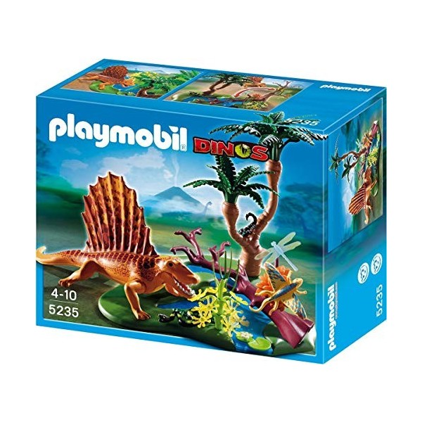 Playmobil - 5235 - Jeu de Construction - Dimétrodon avec Végétation