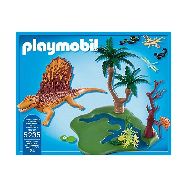 Playmobil - 5235 - Jeu de Construction - Dimétrodon avec Végétation