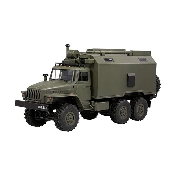 SZmopoq Voiture RC 6WD voiture blindée camion RC militaire tout-terrain suivi commande communication RC camion, échelle 1:16 