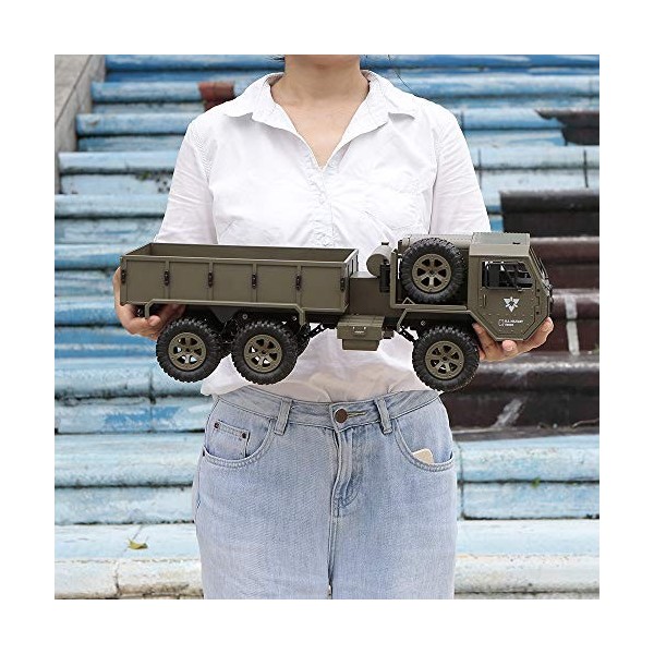 Moerc 1/12 RC Camion 2.4G 6WD RC Hors Route Crawler Camion Militaire Armée Voiture Enfants Cadeau Enfants Jouet pour Garçons 