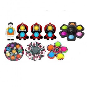 BRAINYTOYS Calamar La Télé Jeu, Calmar Jouets For Garçons 6-12 Calendriers De LAvent 2021, Pop Push It Fidget Jouet, Jouets 