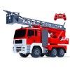 MADBLR7 Camion de pompiers télécommandé 2,4 GHz Véhicule de sauvetage urbain avec lumière et son Modèle de camion de pompiers