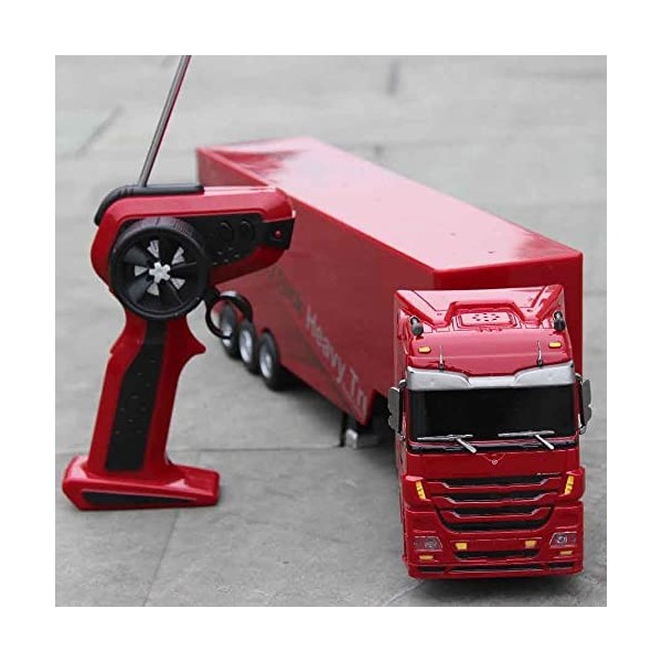 Latotoa Camion Lourd télécommandé Camion RC Jouet Rechargeable 1/32 Véhicule Dumper 10 Roues Radio Control Tip Lorry Auto Lif