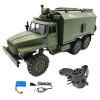 Moerc 1/16 2.4G 6WD RC Voiture Camion Militaire Rock Crawler Commande Véhicule de Communication RTR Jouet Auto Armée Camions 