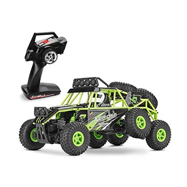 Darenbp Jouet télécommandé pour garçons 2.4G Radio télécommande voiture électrique Buggy 6WD RC Car Racing Escalade Mise à jo