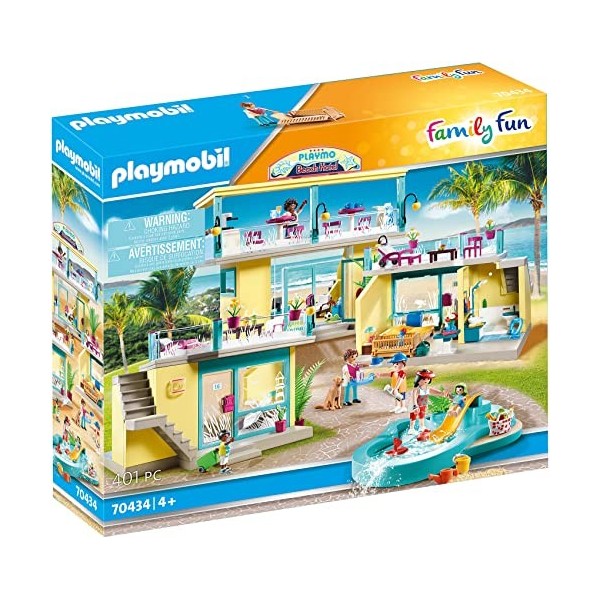 Playmobil Family Fun 70434 Hôtel de Plage Playmo à Partir de 4 Ans Multicolore