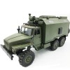 Latotoa Camion RC 1:16 Simulation pleine grandeur 6 roues motrices modèle de camion militaire voiture télécommandée tout-terr