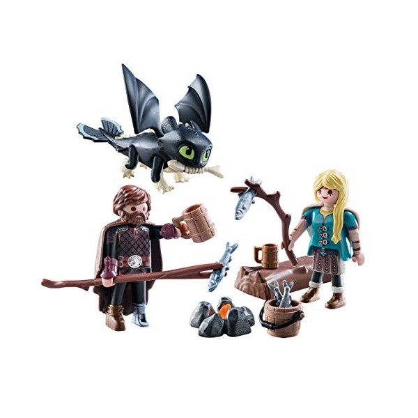 Playmobil - Harold et Astrid avec Un bébé Dragon - 70040