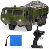 SUBECO Voitures Rc Camions Rc Camions Rc Militaires Tout-Terrain sur Chenilles, Échelle 1:16 6WD 2,4 Ghz Camions Télécommandé