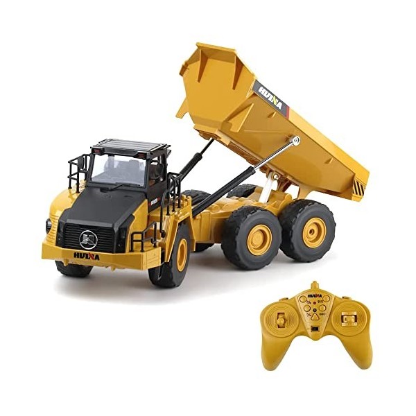 JAUNE - Camion grue télécommandé 1:24 pour enfants, jouet RC