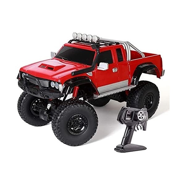 Camion électrique 2,4 GHz avec batterie rechargeable 1/8 échelle voiture RC surdimensionnée 4 roues motrices haute vitesse ho