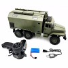 MADBLR7 Camion télécommandé 1:16 RC Crawler Véhicule de Commandement Militaire 2.4G 6WD Toutes proportions Voitures de larmé