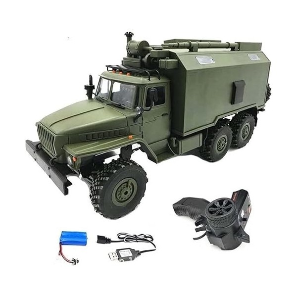 BUNCC 2.4Ghz 1:16 Échelle Tout-Terrain Véhicule Électrique RC Crawler 6WD RC Camion Militaire Hobby Jouet Pour Adultes Enfant