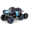 EQEEN Amortisseur intégré de Voiture RC à léchelle 1/10, Buggy télécommandé 2,4 GHz avec lumière LED, Camion Monstre télécom