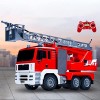 UimimiU 1:20 Camion de Pompiers à télécommande 10 RC Camion de Pompier Rechargeable Extensible Pompe éducative Toys garçons F