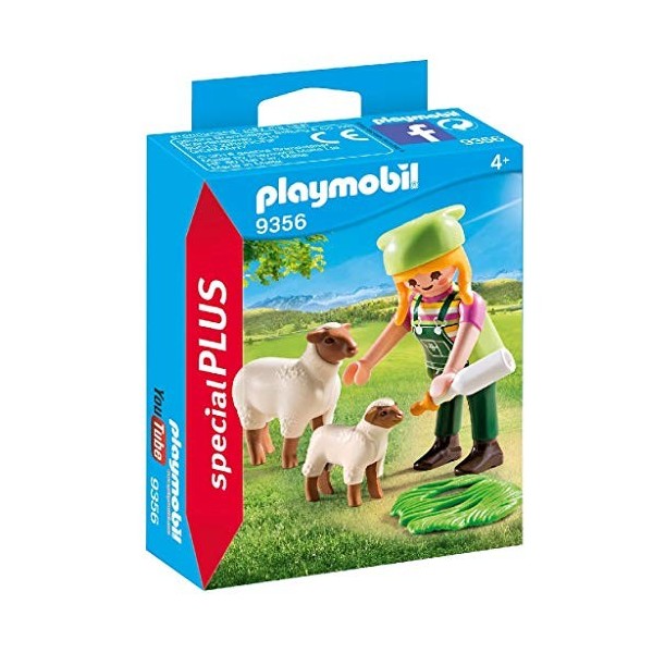 Playmobil - 9356 - Fermière avec Moutons