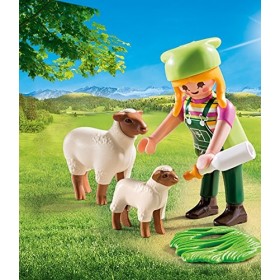 Playmobil - 9356 - Fermière avec Moutons