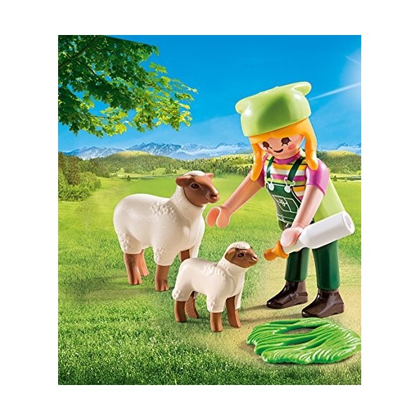 Playmobil - 9356 - Fermière avec Moutons