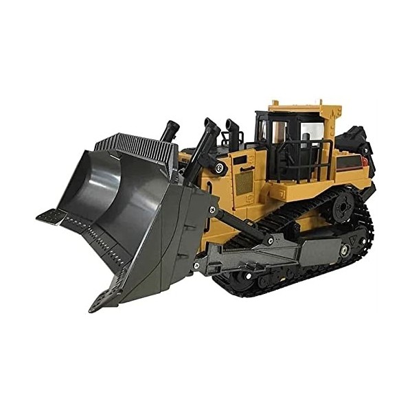 BUGUSX 1: 16 RC Bulldozer Camion Garçons Jouet Grande Pelle Télécommandée Tous Terrains Hors Route Bulldozer Tracteur Camion 