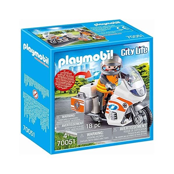 Playmobil Urgentiste et Moto