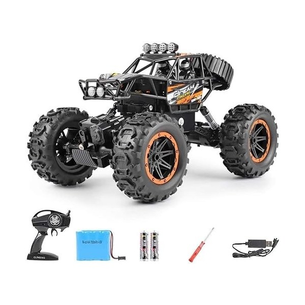 Voiture RC Tout-Terrain Rock véhicule grimpeur Camion 2.4Ghz 4WD Haute Vitesse ​​1:18 radiocommande Voiture de Course Voiture