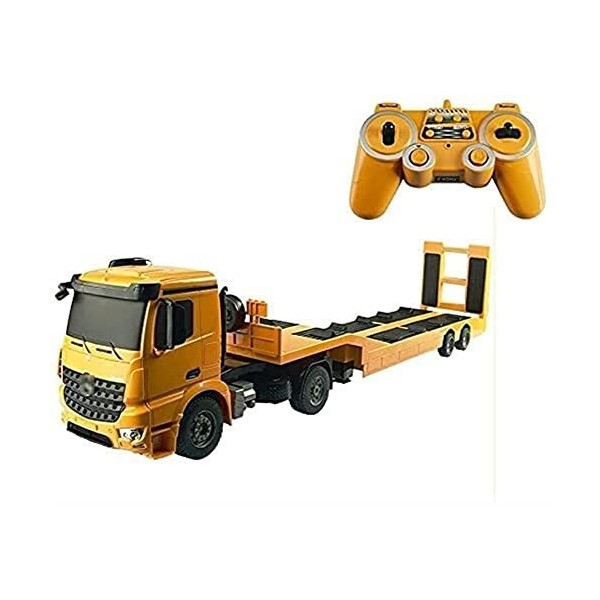 WANIYA1 Rc Camion télécommande remorque Camion Plateau Plateau Transporteur Camion 2.4GHz sans Fil électrique télécommande Ca