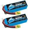 Yowoo 6S Lipo Batterie 22.2v 4000mah 150C Batterie Graphène avec Connecteur Coupe - Feu XT90S pour RC Quadcopter hélicoptère 