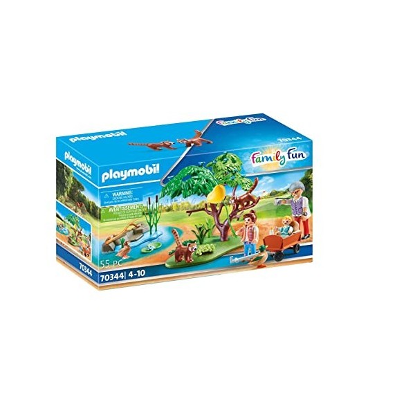 Playmobil Pandas Roux avec Enfants Multicolor 70344