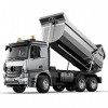 LAKI Mercedes Arocs Véhicule à Benne Télécommandé, 1:20 2.4Ghz/APP Télécommande Double Camion de Construction, Cadeau Jouet p