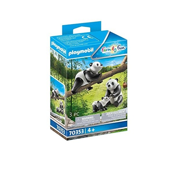 Playmobil Couple de Pandas avec bébé Multicolor 70353