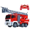 Latotoa RC Camion de Pompiers 1:20 RC 2.4G Grande télécommande électrique Camion de Pompiers Spray feu Jouet Voiture arroseur