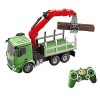 Mrdsre Véhicule dingénierie de Grue RC électrique 2.4G, Camion de préhension en Bois télécommandé de Simulation 1/20, Voitur