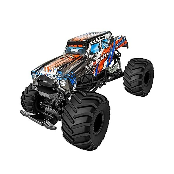 AIPUPU Voitures RC de Grande Taille 1/6, camions Monster RC Haute Vitesse 20 km/h, véhicule Tout-Terrain Tout-Terrain avec Ch