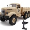 1/16 2.4G 6WD RC Camion Télécommandé Hors Route Chargeable Radio Télécommande Voiture sur Chenilles Camion Militaire Transpor