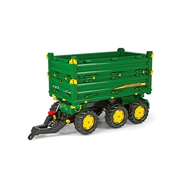 ROLLY TOYS - 12 504 3 - Remorque - Rollymulti Trailer John Derre - Triple Essieux